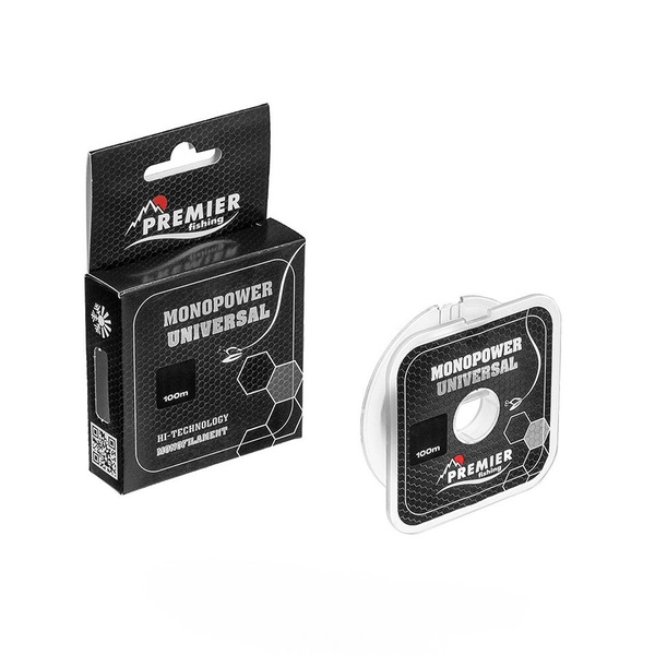 Леска Premier Monopower Universal Clear Nylon (100 м) 0,18мм