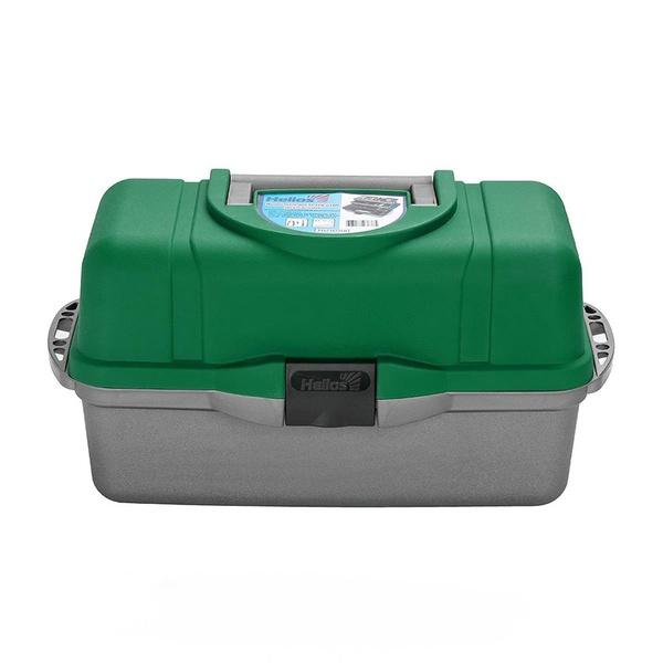 Ящик для инструментов Helios трёхполочный зелёный