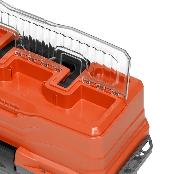 Ящик для снастей Nisus Tackle Box трёхполочный оранжевый