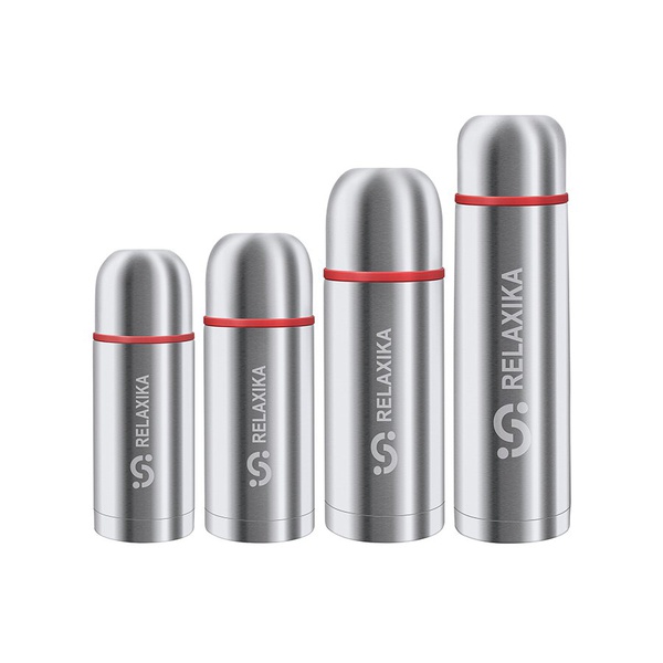Термос Relaxika 102 (2 чашки) стальной, 0,75 л