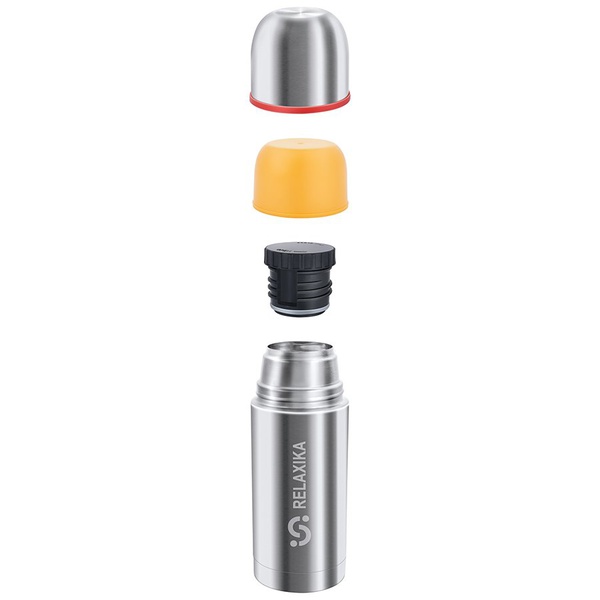 Термос Relaxika 102 (2 чашки) стальной, 0,75 л