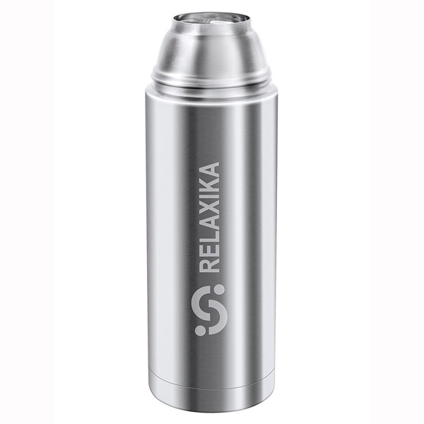 Термос Relaxika 102 (2 чашки) стальной, 1 л