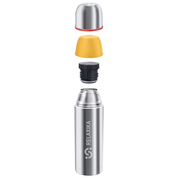 Термос Relaxika 102 (2 чашки) стальной, 1,2 л