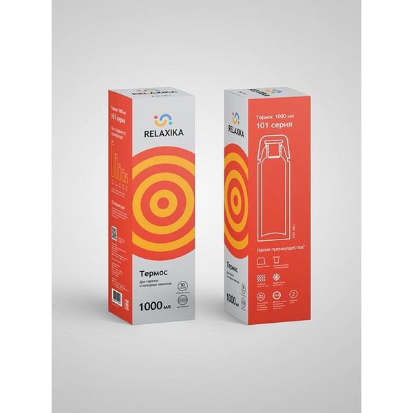 Термос Relaxika 101 стальной, 1 л