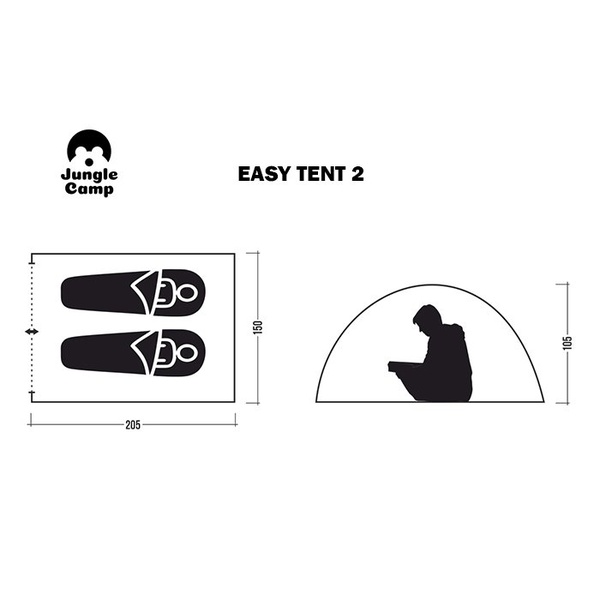 Палатка Jungle Camp Easy Tent 2