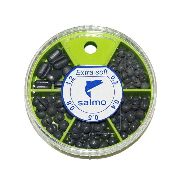 Грузила Salmo Extra Soft комби малый 5 секц. (0,3-1,2г) 60г Набор 1