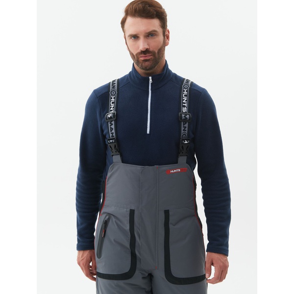 Костюм зимний Huntsman Siberia Lux серый/чёрный, тк. Breathable