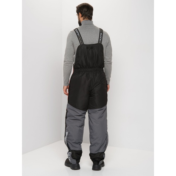 Костюм зимний Huntsman Siberia Lux серый/чёрный, тк. Breathable