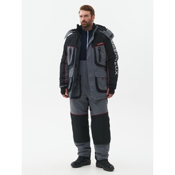 Костюм зимний Huntsman Siberia Lux серый/чёрный, тк. Breathable