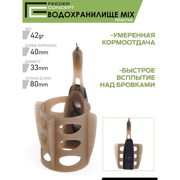 Набор фидерных кормушек Feeder Concept M6 Водохранилище 6шт