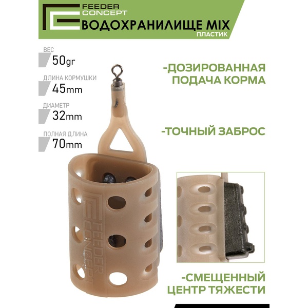 Набор фидерных кормушек Feeder Concept M6 Водохранилище 6шт