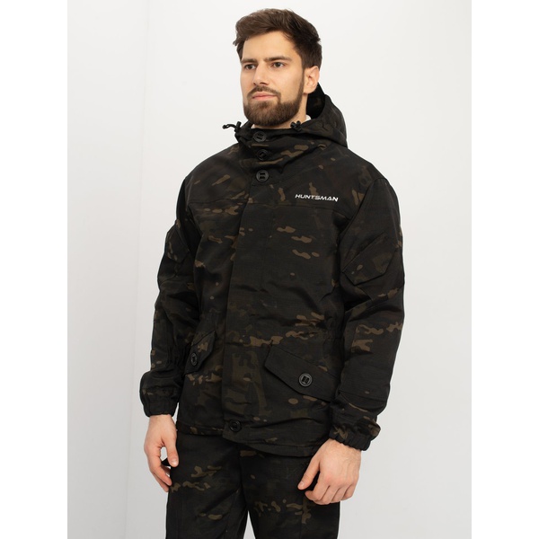 Костюм Huntsman Горка-3, демисезонный Мультикам чёрный, тк. смесовая рипстоп