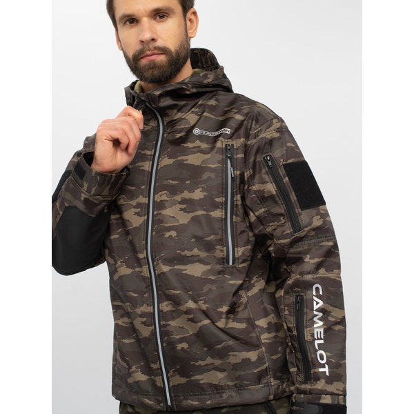 Куртка Huntsman Камелот Милитари, тк. SoftShell