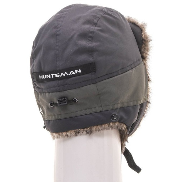 Шапка-ушанка Huntsman Канада хаки/графит, тк. Оксланд