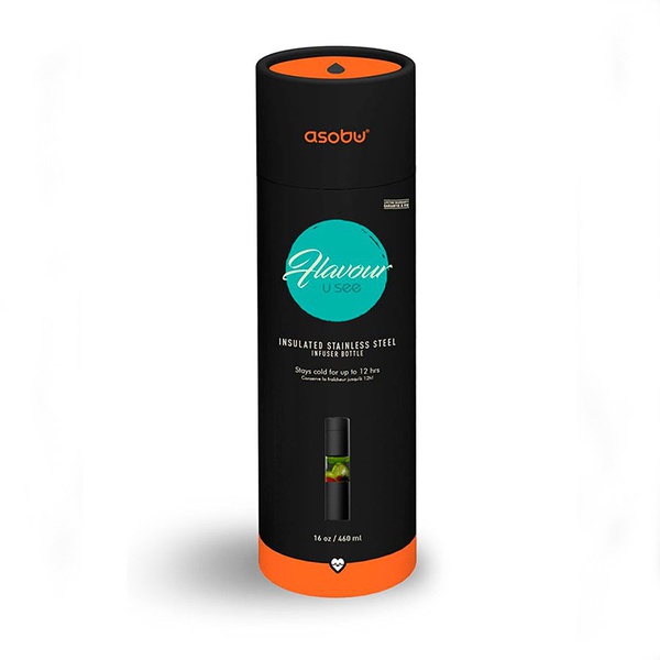 Бутылка Asobu Flavor U See чёрный, 0,46 л