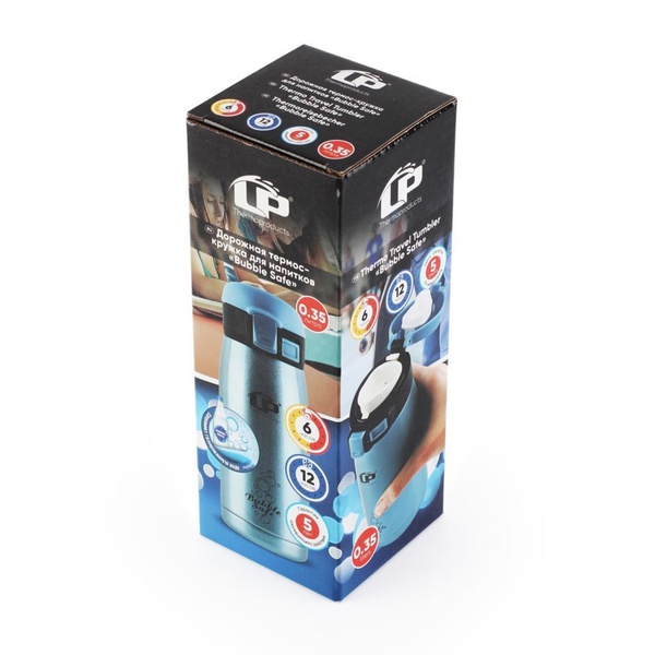 Термокружка LP Bubble Safe синий, 0,35 л