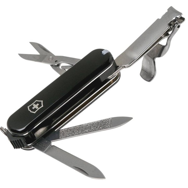 Нож-брелок Victorinox Classic Nail Clip черный