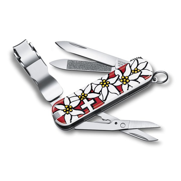 Нож-брелок Victorinox Classic Nail Clip edelweiss