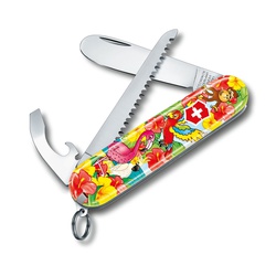 Нож My First Victorinox красный, Parrot edition