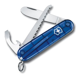 Нож My First Victorinox синий прозрачный