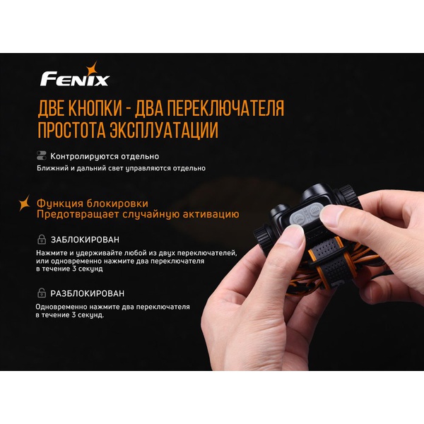 Фонарь налобный Fenix HM65R