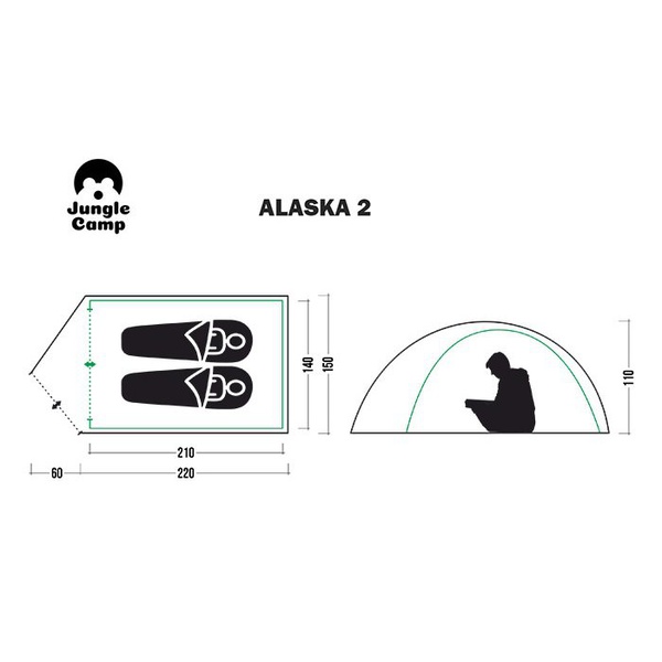 Палатка Jungle Camp Alaska 2