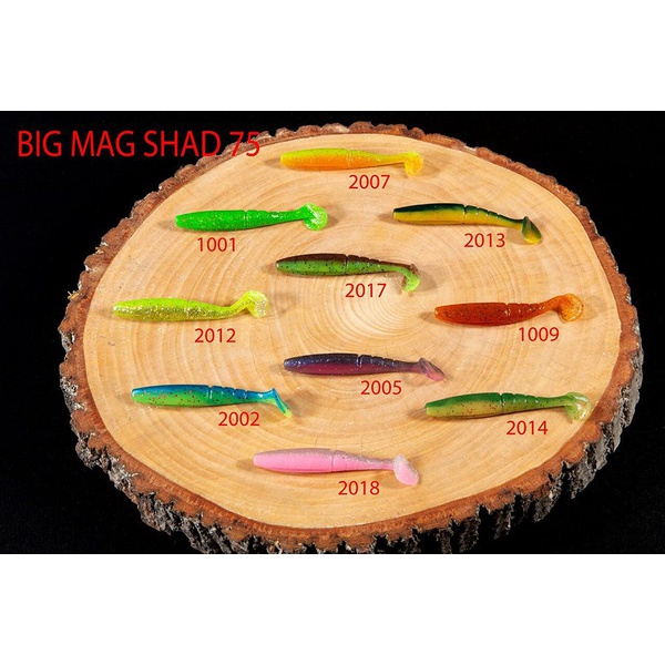 Приманка Волжанка BigMag Shad 75 силиконовая (6 шт) 1001