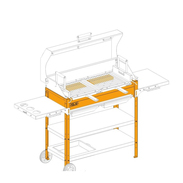 Жаровня Helios Smart HS-GS-R-802 800 мм