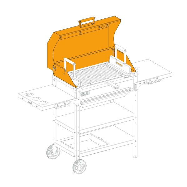 Крышка-гриль Helios Smart HS-GS-L-603 600 мм