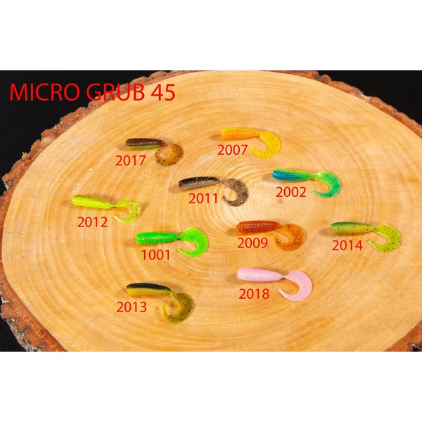 Приманка Волжанка Micro Grub 45 силиконовая (10 шт) 2017