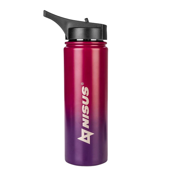 Термобутылка Nisus N.TB-022-RB розовый/фиолетовый, 0,53 л