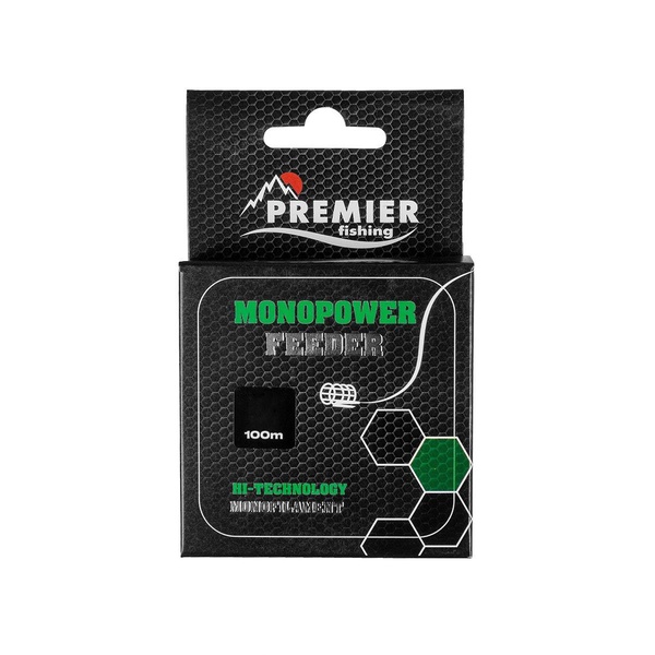 Леска Premier Monopower Feeder Green Nylon (100 м) 0,20 мм