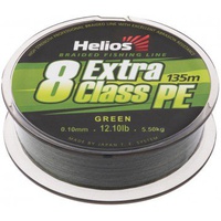 Шнур Helios Extra Class 8 PE Braid Green 0,10мм/135