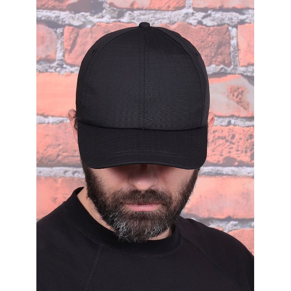 Бейсболка городская Keotica (рип-стоп) черный