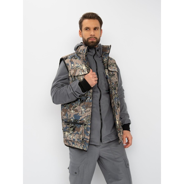 Костюм Huntsman Тайга-3, демисезонный Лабиринт/серый