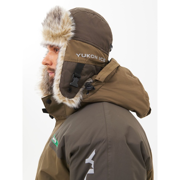 Шапка-ушанка Huntsman Yukon Ice хаки, тк. Breathable