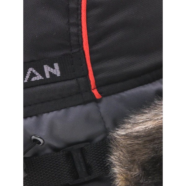 Шапка-ушанка Huntsman Siberia серый-чёрный/мех Волк, тк. Breathable