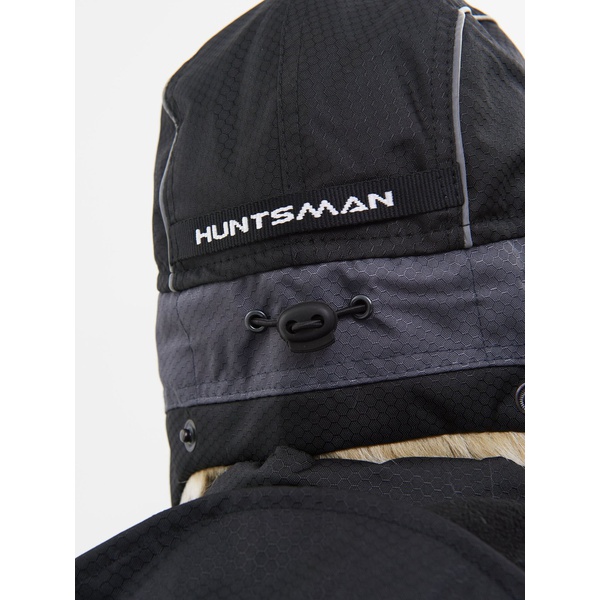 Шапка-ушанка Huntsman Полюс (с маской) серый/чёрный, тк. Cell