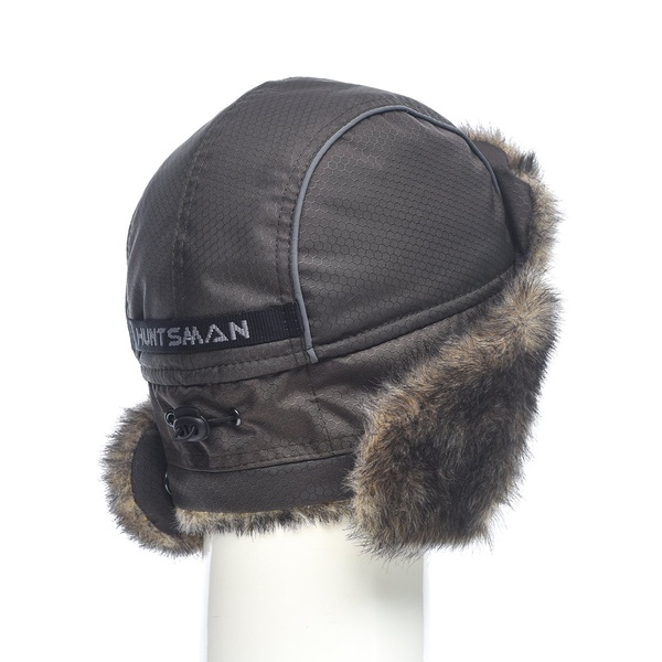 Шапка-ушанка Huntsman Полюс (с маской) хаки, тк. Cell