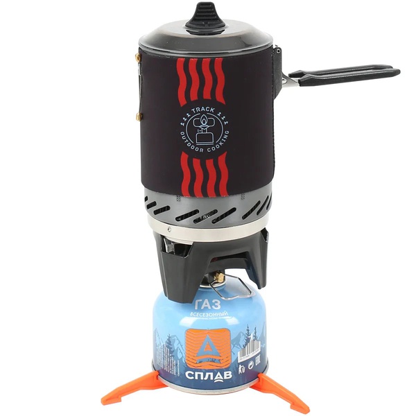 Горелка газовая Track FastBoil с кастрюлей черный