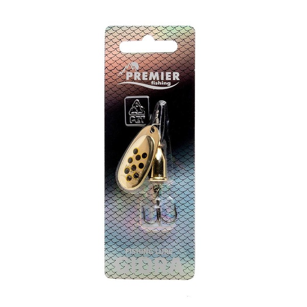 Блесна вращающаяся Premier Fishing Gidra Bug Black GO-B, №2 /6.5 гр