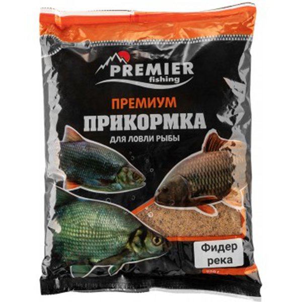Прикормка Premier Fishing Премиум Фидер река 900 г