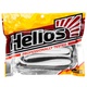 Виброхвост Helios Catcher 2,75"/7 см (7 шт) black & white. Фото 2