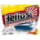Виброхвост Helios Catcher 2,75"/7 см (7 шт) blue sparkles & white. Фото 2