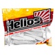 Виброхвост Helios Catcher 2,75"/7 см (7 шт) white & sparkles. Фото 2