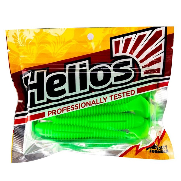 Виброхвост Helios Catcher 2,75"/7 см (7 шт) electric green