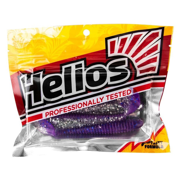 Виброхвост Helios Catcher 2,75"/7 см (7 шт) silver sparkles & fio