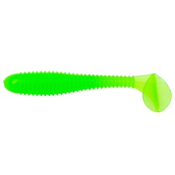 Виброхвост Helios Catcher 3,55"/9 см (5 шт) electric green