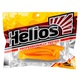 Виброхвост Helios Catcher 3,55"/9 см (5 шт) orange & sparkles. Фото 2