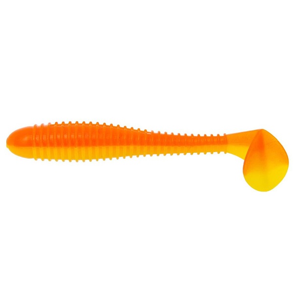 Виброхвост Helios Catcher 3,55"/9 см (5 шт) orange & yellow